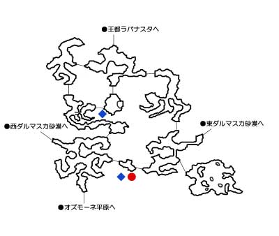 フィールドマップ ギーザ草原(雨季)MAP
