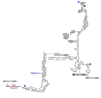 フィールドマップ バルハイム地下道MAP